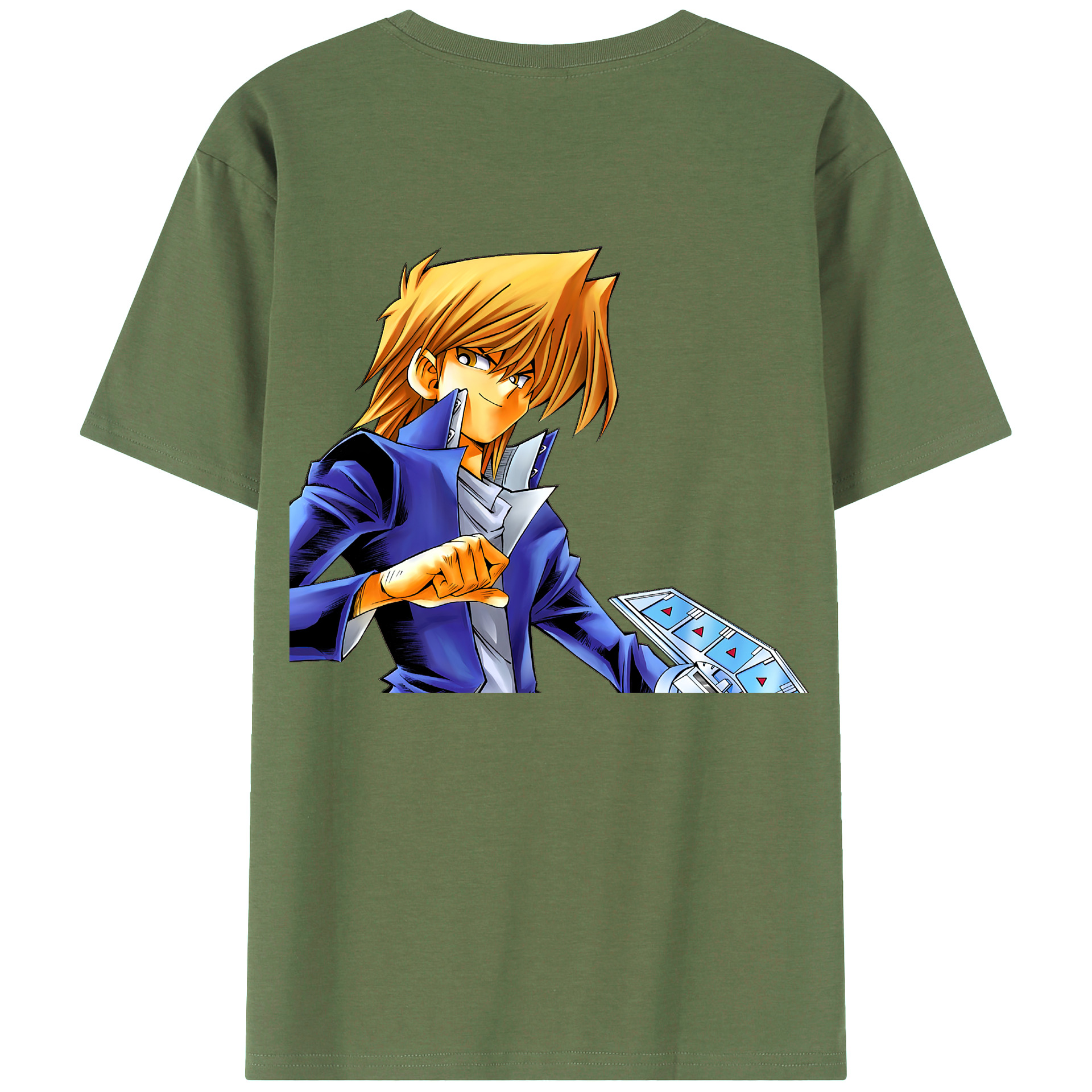 （画像用） 遊☆戯☆王 Yu-Gi-Oh! 綿100％ メンズ半袖Tシャツ（バックプリント） 通気性